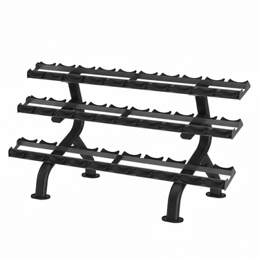 Insight Fitness 3 Tier Dumbbell Rack - DR027 with multiple tiers on a white background